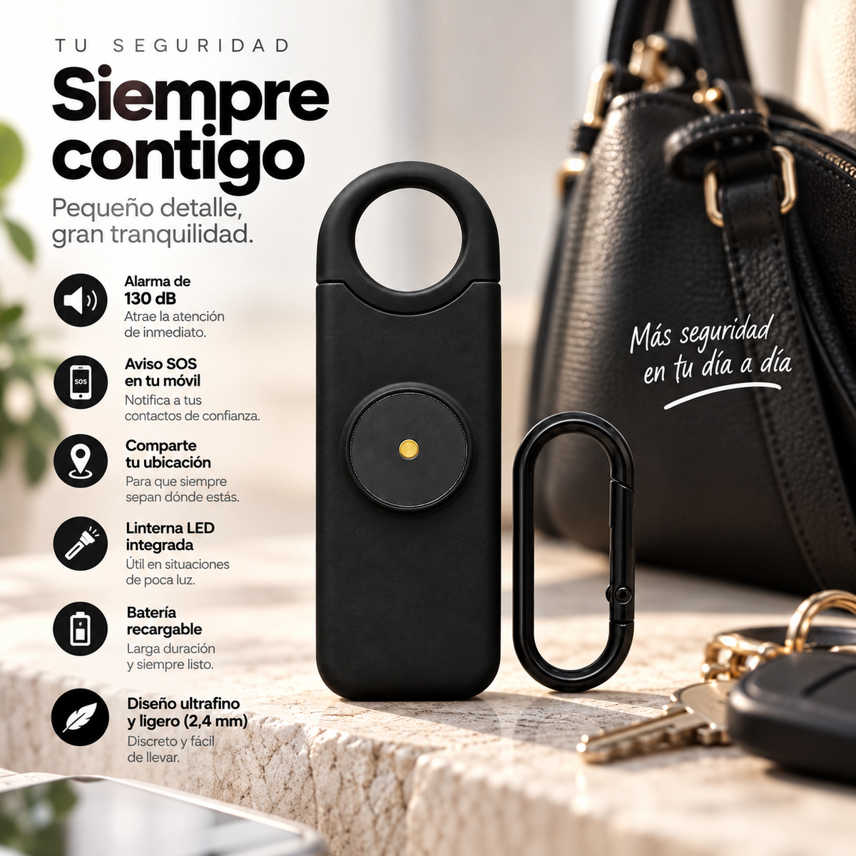 Alma SOS — alarma personal antirrobo con aviso a tus contactos