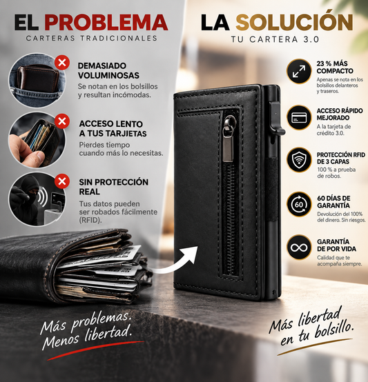 El problema de la cartera tradicional frente a la solución Cartera Onyx