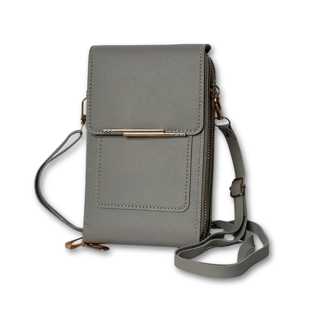 Bolso Mila — mini bandolera para el móvil con ventana táctil