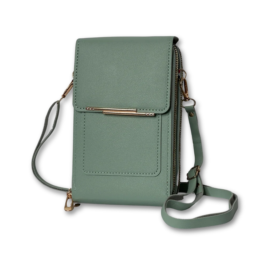 Bolso Mila — mini bandolera para el móvil con ventana táctil
