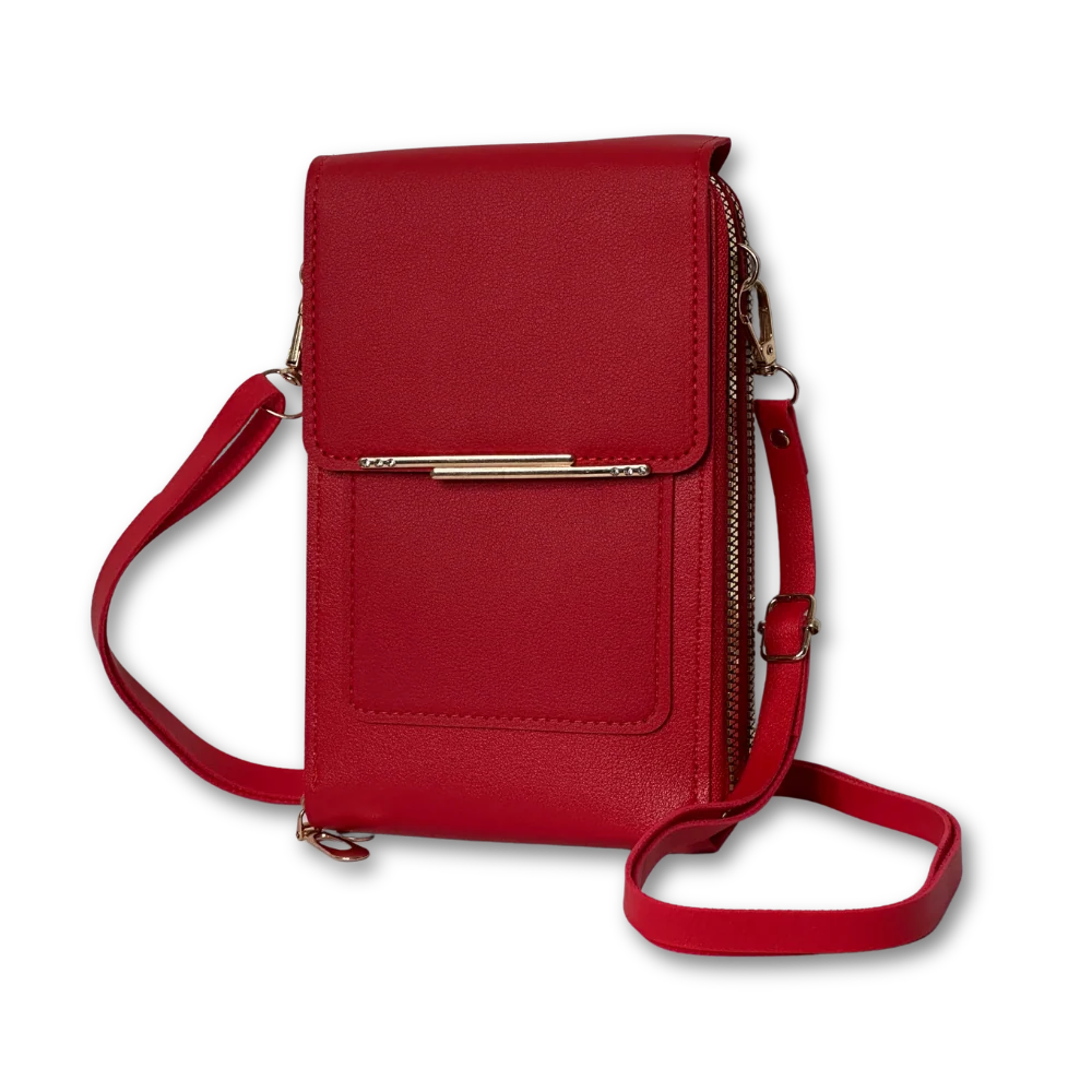 Bolso Mila — mini bandolera para el móvil con ventana táctil