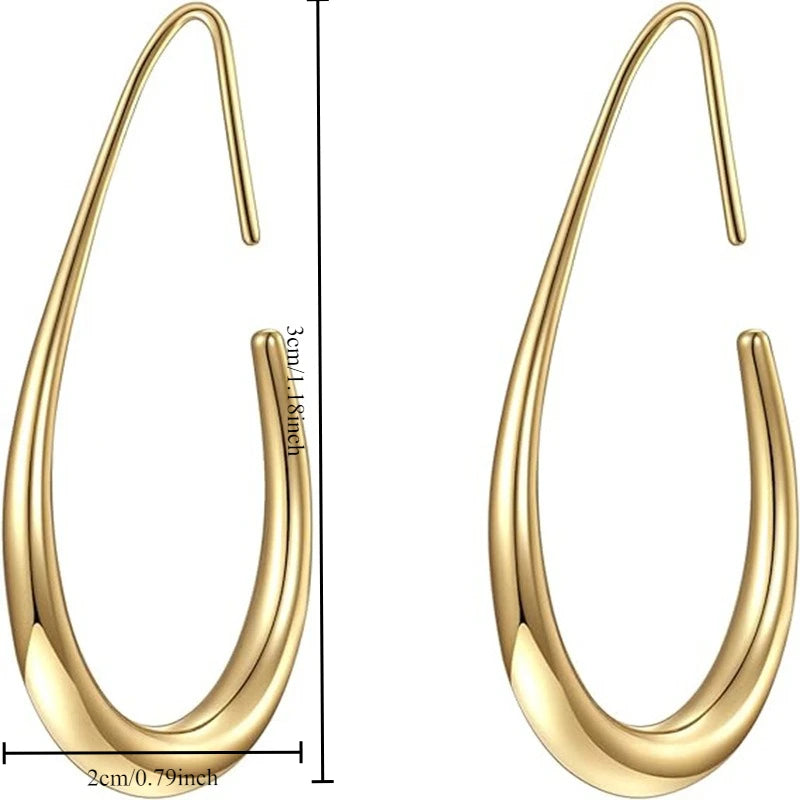 Pendientes de aro colgantes