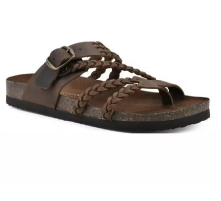 Sandalias de corcho con correa trenzada
